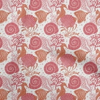 Onuone poliesterski sponde Pink Tkaninski okean Podvodna Životna haljina Materijal Tkanina za ispis