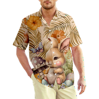 Sretan Uskršnji havajska majica Men Ljetni dječaci 3D košulje za djecu Odmor na plaži kratkih rukava