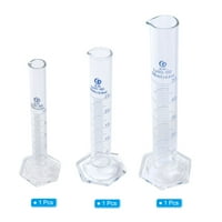 UXCELL 10,25,50ml 3. Borosilikat Glass diplomirani cilindrični set, on bazira plave diplomirane mjereći