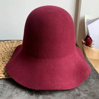 Cocopeaunt Nova jesenina zimska vunena tkanina kašika šešir žene modni vintage ribarske šešire svestrane