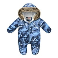 Baby Boy odjeća Toddler Kids Cute Prints Crtioon s kapuljačom za rubnu kombinezon Snimi zimska topla