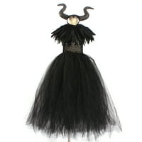 Maleficentni krštenje Crna haljina klasična kostim za kostim za Halloween