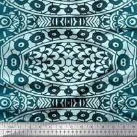 Soimoi Rayon Crepe tkanina Mandala Kaleidoskop tiskana zanatska tkanina od dvorišta široka