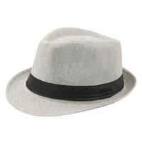 Jazz šešir Muški posteljina gornji šešir na otvorenom sunčani šešir curlystraw šešir za bejzbol kape