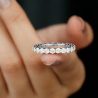 Moissitni vječni prsten za žene, 2. CT Moissitni prsten zlato, ženski moissitni prsten, obljetnice vječnosti,