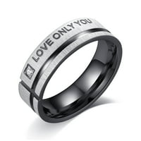 Obećani prsten od para Ljubav samo vi njegova ili njena vjenčanica od nehrđajućeg čelika, za muškarce