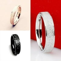 Muškarci Ženski vjenčani prsten od nehrđajućeg čelika Matte prsten nakit Par poklon