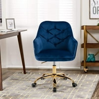 Accent okretna velvet stolica Vanity Shell stolica s kancelarijskim krajem kancelarijskog ordinacije