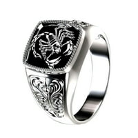 Fugseused Men Scorpion ugravirani legirani široki prsten za prsten za rođendan kluba Party nakit poklon