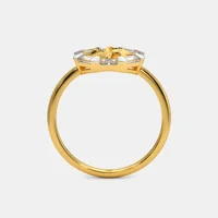 INDIA EXQUISITE 18KT ZLATNI SHRIYA Prsten sa 0. CT Diamonds - elegantan dizajn, zasljepljujući sjaj