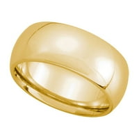 Vjenčani opseg dometne udobnosti u 10k žuto zlato, veličine 9.5