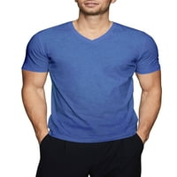Ma Croi Tri Blend V-izrez majica Mekani pamučni mišići Slim Fit S-2xl