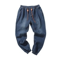 PEDORT MUŠKARCI Jeans Regular Fit Ripped Traperice Slim Fit Stretch Trendne traper hlače Tamno plava,