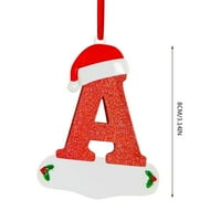 Ukrasi za božićne abecede Abeceda Personalizirani ukrasi Božićni personalizirani kućni dekor