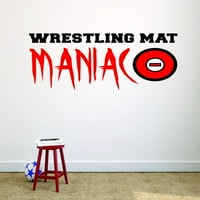 Naljepnica za vinilnu zidu: Wrestling Mat Maniac Teen Boys Self odbrambena borba za spavaću sobu Slika