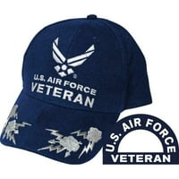 S. Air Force Veteran III Kompletan jaja Hat plava kapa USAF pamuk