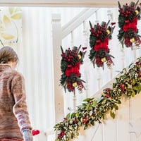 Božićni dekor promocija Božićne ratane naopako naopako niz zid viseći vrata viseći restoran ukras