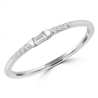 Veličanstvo dijamanti MDR190099-3. 0. CTW baguette Diamond Semitrnity Weddity prsten za vjenčanje u