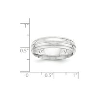 Čvrsto srebrni srebrni jedinstveni muški vjenčani prsten veličine 10,5
