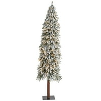 Skoro prirodno 7 , prepušteno Grand Alpske umjetno božićno stablo sa čistim lampicama i savidljivim granama na prirodnom prtljažniku