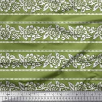 Soimoi pamučna kambrična tkanička od listova i cvjetni blok dekor tkanina od tiskanog dvorišta široko