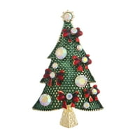 Hemoton božićno drvsko broš bojilo kristalno prhestone broš pin dojica šarm zabava nakit za poklon pomoć