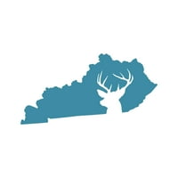 Kentucky Deer State naljepnica naljepnica Die Cut - samoljepljivi vinil - Vremenska zaštitna - izrađena