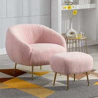 Moderna udobna stolica za slobodno vrijeme s osmanskom sivom bojom