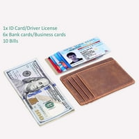 Minimalistički novčanici za muškarce i žene RFID prednje džep kožni nosač