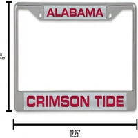 Alabama NCAA Crimson plima Chrome Metal Laser rezač