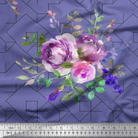 Soimoi pamučna kambrična tkaninska akvarelna ploča cvijeta geometrijska tkanina od dvorišta široko