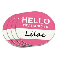 Lilac Pozdrav, moje ime je coaster set