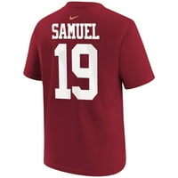 Mladi Nike Deebo Samuel Scarlet San Francisco 49ers Naziv igrača i majica