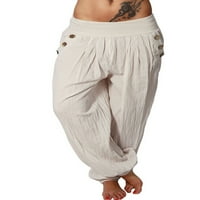 Žene labave elastične struke harem hlače, casual joga pantalone plus veličina