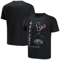 Muški NFL STAPLE Black Houston Texans Svjetska renomirana majica