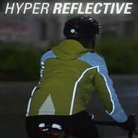 Aero Tech Muški aero reflektivni biciklistički kaput za kišu - vodootporna jakna sa kopčnim rukavima