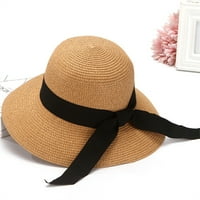 Sunčani šešir sklopivi široki podrum Panama Hat Disketa slamna, ručna kapa za plažu kapu za sunčanje