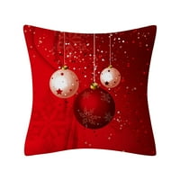Guvpev božićna futrola Glitter poliester Sofa bacač jastuk Cover Cover Decor - višebojna l