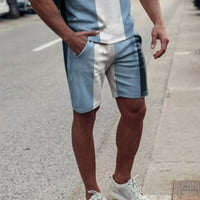 Sanbonepd Muška ljetna casual fitness bodybuilding tiskani džepovi Plaže Hlače hlače