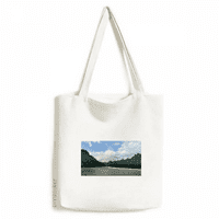 Planine Jezera Fotografija Tote Platnena Torba za kupovinu Satchel Casual torba
