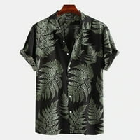 Muška modna etnička kratka rukava Ležerna tiskana Havajska majica majica