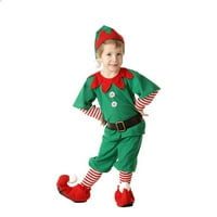 Set odjeće Cosplay hat dječaci Djevojke Xmas party haljina Nova godina Santa klauzula Zeleni ELF božićni