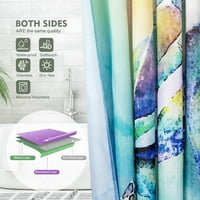 3D zavjese za kupaonicu Zelene biljke Palmini listovi ostavlja zavese za tuširanje vodootporne tkanine