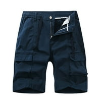 CLLios muške kratke hlače plus veličine Multi džepovi Hlače za borbene kratke hlače koje rade kampovi