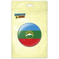 Karachay-Cherkess Republic Flag Hlady Button Magnet