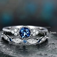 Taluosi nakit za prste dvostruki tipa ne-alergijski izdržljiv modni prsten za poklon