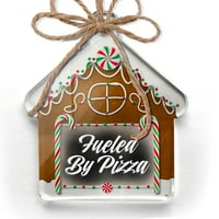 Ornament tiskani jedan oboren klasični dizajn podstigao pizza Christmas Neonblond
