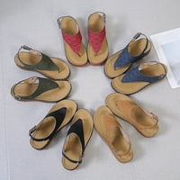 Sandale za žene klina za pete Clip debele jedinice Sandale Ljeto pune boje Komforne cipele