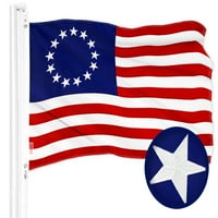 G Combo Pack: Američka usa zastava 2. FT & Betsy Ross Flag 2. Ft