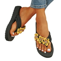 Papuče za žene cipele za žene Ljeto Flip flops otvoreni prste cvijeće boemske sandale casual cipele